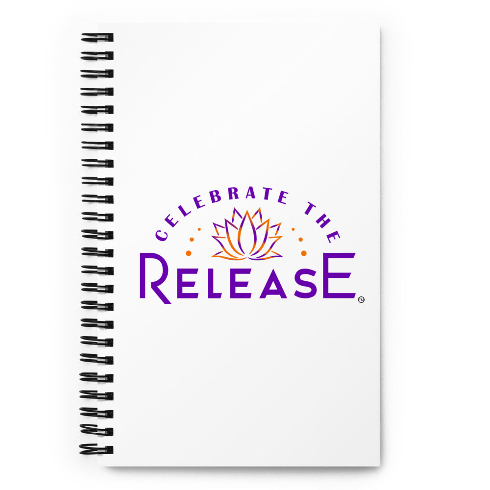 Celebrate The Release - Spiral notebook